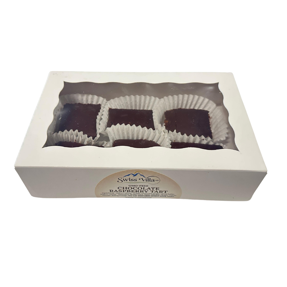 Chocolate Raspberry Tarts From 100% Einkorn Wheat, NON GMO