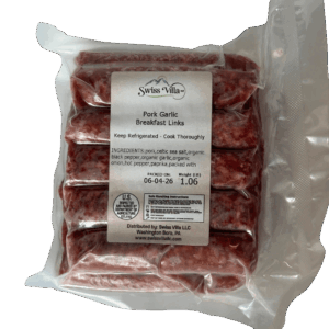 Pork Garlic Breakfast Links
