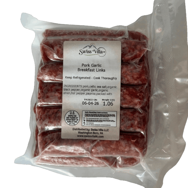 Pork Garlic Breakfast Links