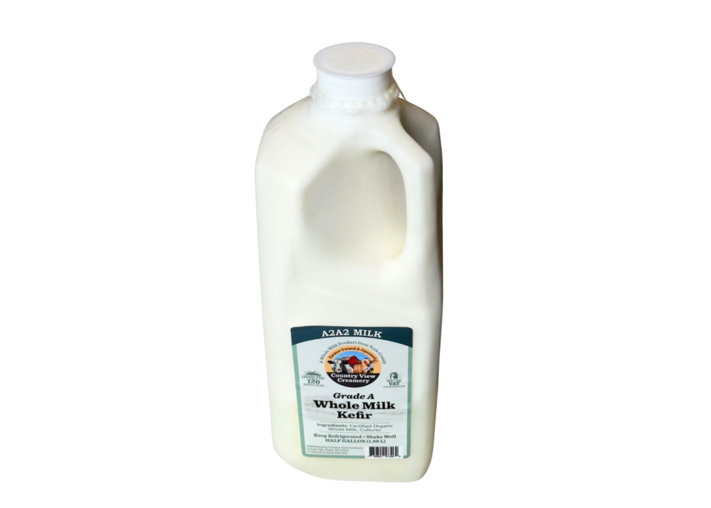 Grass Fed Whole Milk Plain Kefir 100% A2/A2 | Country View Creamery