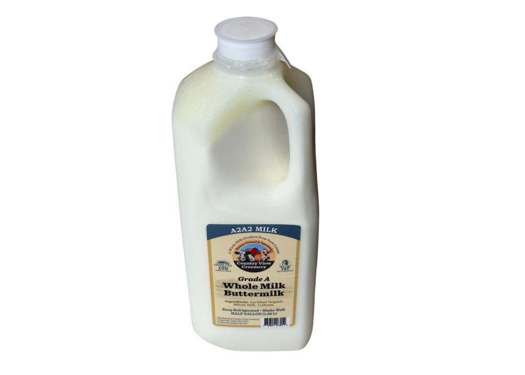 Grass Fed Whole Buttermilk 100% A2/A2 | Country View Creamery